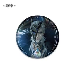 Game Impact Fatui Harbinger II Capitano Jester Arlecchino Doctor Pin Badge Backpack Icon Button Laser Brooch Accessories Gift