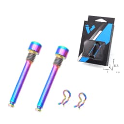 Bicycle Hydraulic Disc Brake Pad Bolts M4 Titanium Alloy Fixing Pin Inserts Caliper Screws Retainer Pin Cycling Accessories