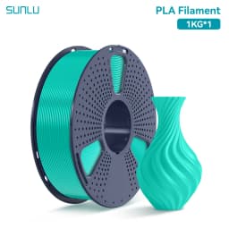 SUNLU 1KG PLA 3D Printer Filament 1.75mm Neatly Wound 3D Printing Filament Fit Most FDM 3D Printers, 1kg Spool (2.2lbs)