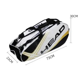 HEAD Tennis Rackets Backpack Large Capacity for 3-6 Pieces Racquets Badminton Squash Gym Bag with Separated Shoes Compartment
