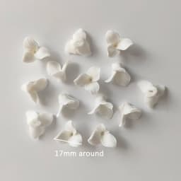 50pcs Handmade Ceramic Flower Material White Color Porcelain Floral Hair Accessories For DIY Jewelry Make Parts