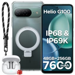DOOGEE B10 Smartphone IP68 Waterproof Android 16 6.63”Helio G100 7600mAh Battery 48GB RAM(6+42) 256GB ROM Google Pay Supports
