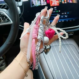 Handmade Baseball Personalized Keychain Creative Simple Diy Rope Pendant Y2k Tassels Trendy Accessory Gifts