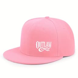 Unisex OUTLAW Printed Adjustable Baseball Cap  Men's and Women's Flat-brimmed Cap, Urban Street Style, Outdoor Activity Cap