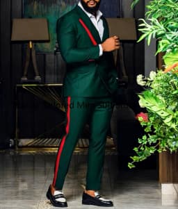Black Men's Suits Slim Fit Shawl Lapel Formal Wedding Business Casual 2 Piece