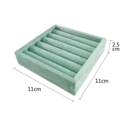 Mini Velvet Tray for Rings, Bracelets, and Earrings - Ideal for Jewelry Display and Storage