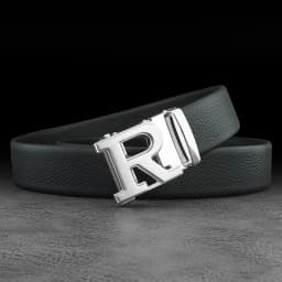 Luxury designer belts men R letter Automatic Buckle high quality grain leather fashion young men brand cintos masculinosZ276