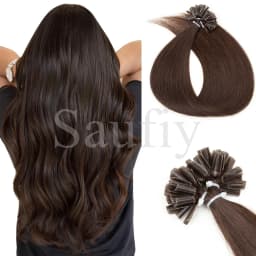 30g/pack Straight Nail U Tip Hair Extensions Real Human Hair Straight Capsules Keratin Tip Human Hair Extensions Natural Black Balayge Natural Black Brown Blonde Hot Fusion Human Hair Extensions 50Strands