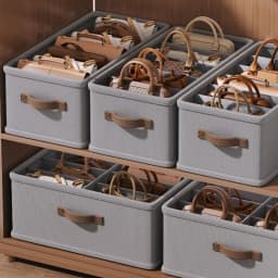 Keep Bags In Shape Multi-grid Handbag Divider Foldable Storage Box for Closet