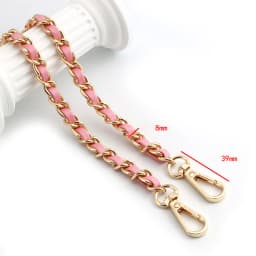 120cm Long PU Leather Bag Strap For Crossbody Handbags Shoulder Bag Strap Replacement Accessories 0.8cm Wide Bag Chain
