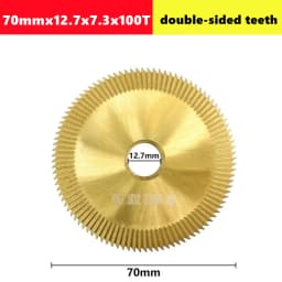 1pcs Key Machine Saw Blade 60/70mm 60/80/100T Double-Sided HSS Key Milling Cutter Multi-Function Key Copying Machine Cutter