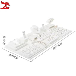 Luxurious Exhibitor Set Jewelry Display Stand White Leather Necklace Pendant Organizer Jewelry Window Counter Display Showcase