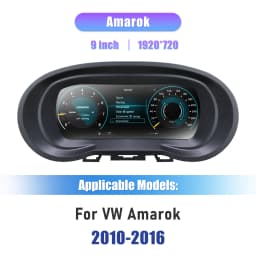 9inch Prelingcar Car LCD Digital Cluster For Amarok 2008-2016 Polo 6R crossfox Vento Saveiro Dashboard instrument Cockpit panel