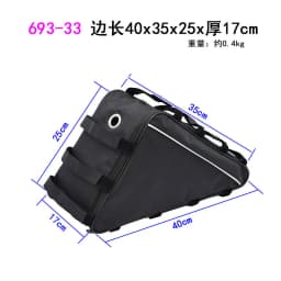 27 size Mountain Bike Triangle Tube Frame Bag Case Battery MTB Storage Protect