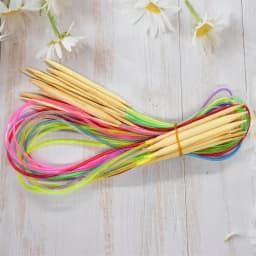 18Pcs/Set Circular Knitting Needles Bamboo Crochet Sewing Knitting Double Cusp Hooks Soft Tube Needle Craft Tools Set 40-120cm