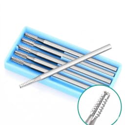 6PCS High Speed Tungsten Steel Burs Cone For Setting Gems Shank 2.35MM Jewellery Making Tools