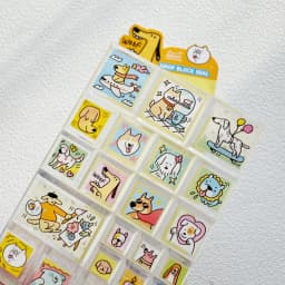 NEKONI Creative Square Mini Drop Block Seal 3D Stickers Scrapbooking DIY Journaling Stationery Diary Cute Stickers School Supply