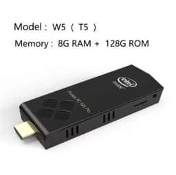 2026 W5 PRO Mini PC Windows 10 OS Intel Atom X5-Z8350 Quad-Core PC BT 4.2 2.4G/5G WiFi 4GB/8GB DDR3 64GB/128GB eMMC SSD USB3.0