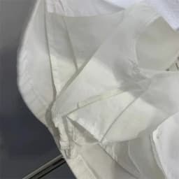 New White High-Waisted Denim Skirt Button A-Word Hip Skirts for Women with Pocket