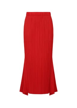 Miyake Pleated Hem Fishtail Flares Skirt