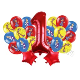 The Amazing Digitals Circus Digit 1-9 Balloons Kids Kawaii Birthday Decoration Baby Shower Gender Reveal Party Supplies Gift New