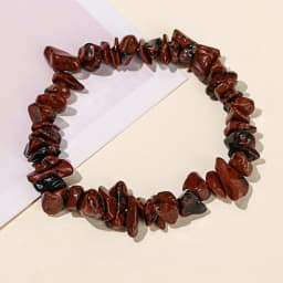 Wholesale 5-8mm Natural Stone Chips Tiger Eye Agates Crystal Gravel Stretch Bracelets Bohemian Women Reiki Heal Jewelry Gifts