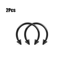 Punk C Shape Steel Nose Ring Horseshoe Lip Ring puncture Hook Clip Earrings Septum No Allergic Body Piercing Jewelry Nose Rings