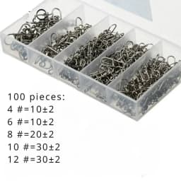 Delysia King 50/100/200 Piece Set of  Fishing connector fishing gear kit