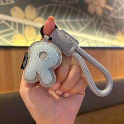Mixed Color Pu Leather Letter Key Chains A-Z Initial Alphabet Pendant Wristband Key Ring Bag Tag Ornaments Christmas Party Gifts