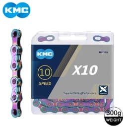 KMC X10 X11 X12 Bicycle Chain Road Mountain Bike 10/11/12Speed Bicycle Aurora Chain Compatible for SHIMANO Chain with Links Lock