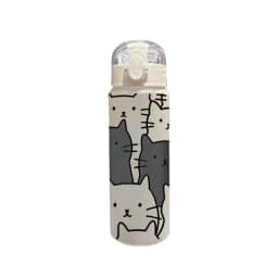 780ML 3D Cartoon Cat Printed Durable Water Bottle PVC-Free, Leak-Proof, Matte Finish, Includes Carry Loop, Perfect for Holidays