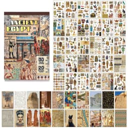 Plus Size 50sheets Washi Stickers Material Paper Collection Book Western Cowboy Gothic Castle Style DIY Scrapbook Supplies