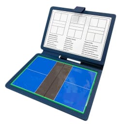 Folding Pickleball Coaching Board Double-Sided Magnetic Writable Erasable Game Training Portable 12.6 X 9.6 in Strategy Board