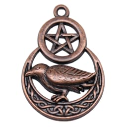 WYSIWYG 5pcs 3 Styles Witch Charms Pentagram Star Crow Charms Pendant For Jewelry Making DIY Jewelry Findings