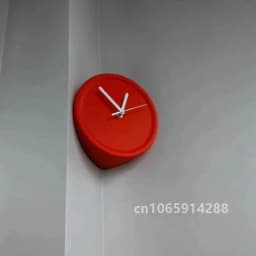 8 Inch Corner Wall Clocks Minimalist Wall Art Clock Bedroom Mechanism Silent Watches Living Room Luxury Desktop Watch Home Decor