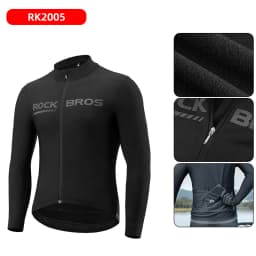 ROCKBROS Winter Warmer Bicycle Jackets Windproof Thermal Fleece Bike Tops Coat Men Women MTB Road Sports Cycling Jerseys Jacket