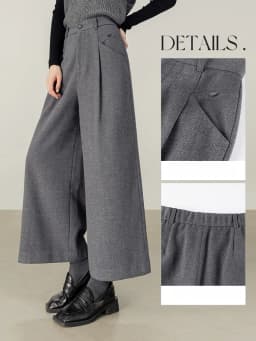 SENTUBILA Women's Ankle-Length Pant 2026 Autumn Elastic Waist Pleated Trousers Loose Fit Office Commuter Bottoms 154K58799