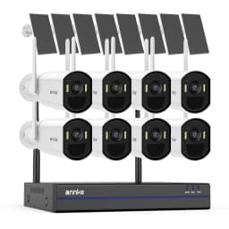 ANNKE 4MP Wireless Solar Camera 16CH NVR 4/6/8/12 PCS WiFi Camera Wireless PIR Night Vision 4MM WiFi Camera Solar Outdoor