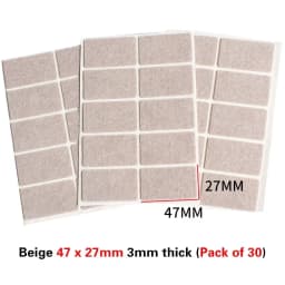 Round Square Felt Chair Leg Pads 2mm Floor Scratch Protector Mat Mute Non-slip Self Adhesive Diy Furniture Accessories