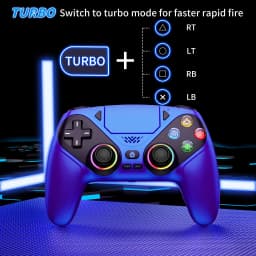 RGB Light Wireless Controller For PS5/PlayStation 5/Pro/Slim/PC Hall Effect Gamepad W/Marco/Turbo NO Drift Game Control Joystick