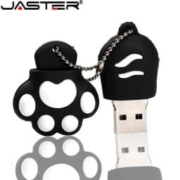 JASTER USB Flash Drive Cartoon 64 Gb Bruin Roze Zwart Blauw Kleur Kat Klauw Usb Flash Drive Usb 2.0 4Gb 8gb 16 Gb 32 Gb Pendriv
