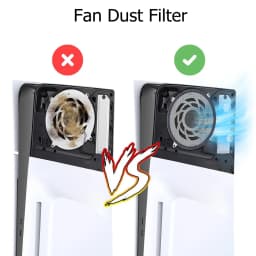 4PCS For PS5 Slim Heatsink Fan Dust Filter Breathable Ventilation Dustproof with Cooling Vents for PS5 Slim Game Accessories