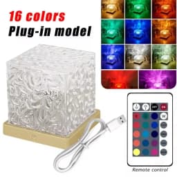 1PC Ocean Wave Projector Light Ocean Lava Lamp Luminorthe Cube Northern Lights Cube 16 Colors,Dynamic Ripple Effect,Living Room