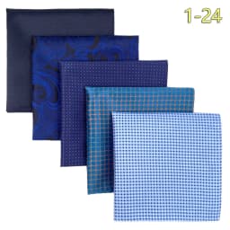 5 PCS Luxury Mens Pocket Square Set Handkerchief Assorted Paisley Floral Print Striped Hanky Suit Gentlemen Wedding Gift Vintage