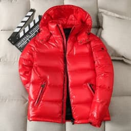 Men Windproof Down Jacket Down Jackets High Quality Coat Fashion Winter Warm Thick Brand Fashion Thickened Parkas Glossy Coats