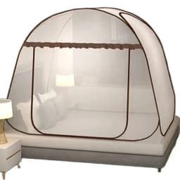 Simple Full Bottom Yurt Mosquito Net Portable Installation-free Single Double Bed Mosquito Net Foldable Breathable Mosquito Net