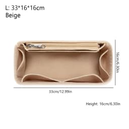 Felt Handbag Insert Bag Large Capacity Bag Support Purse Liner Storage Organization Multi-Pocket Internal Bag for Loewe Puzzle