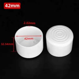 10mm-50mm Round White End Cap Silicone Rubber Blanking Stopper Cover