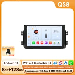 Hizpo Android Car Radio for Suzuki SX4 2006-2013 Fiat Sedici 2005-2014 Multimedia Video Player Navigation 2din Carplay Stereo BT
