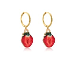 Papaya Enamel Fruit Pendant Dangle Earrings Summer Collection INS Personality Creative Fruit Charm Earrings Jewelry Gift 2025